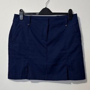 Izod Golf Navy Blue Mini Skirt with Shorts
